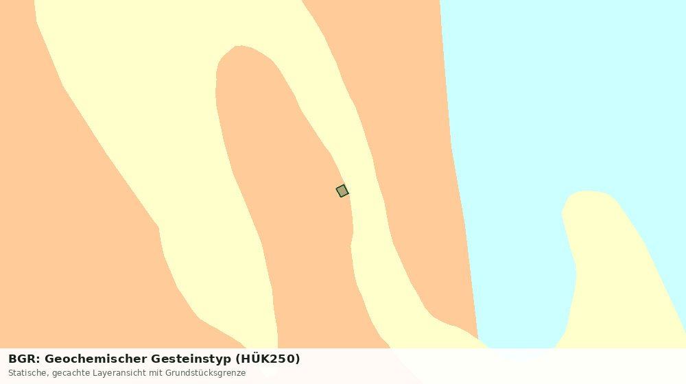 Statische Kartenansicht: BGR: Geochemischer Gesteinstyp (HÜK250)