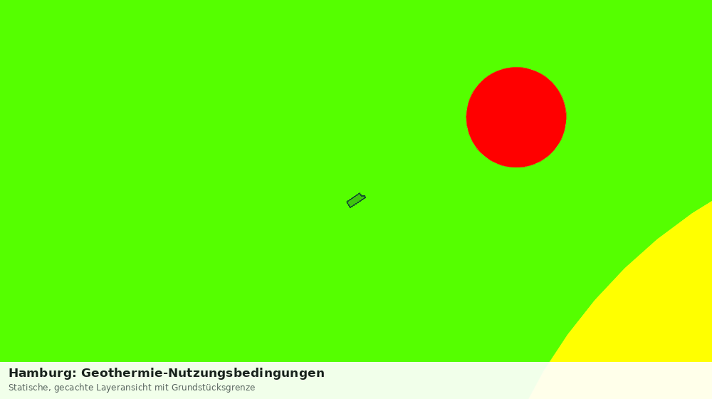 Statische Kartenansicht: Hamburg: Geothermie-Nutzungsbedingungen