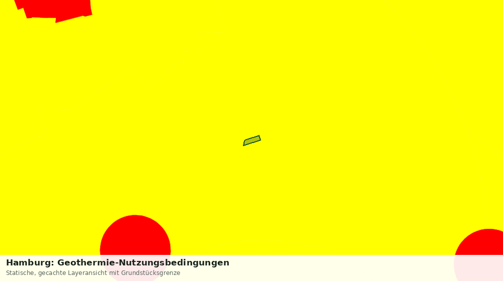 Statische Kartenansicht: Hamburg: Geothermie-Nutzungsbedingungen