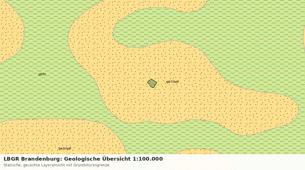 Statische Kartenansicht: LBGR Brandenburg: Geologische Übersicht 1:100.000