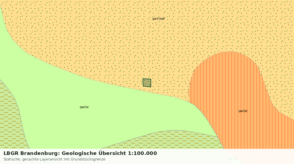 Statische Kartenansicht: LBGR Brandenburg: Geologische Übersicht 1:100.000