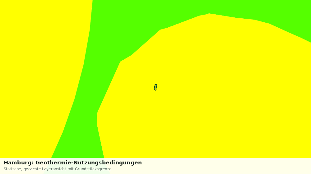 Statische Kartenansicht: Hamburg: Geothermie-Nutzungsbedingungen