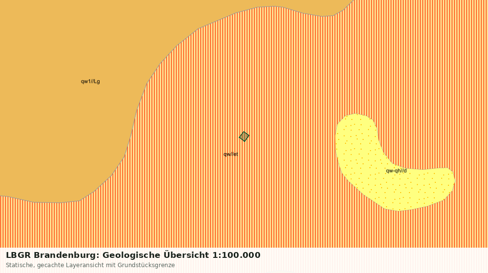 Statische Kartenansicht: LBGR Brandenburg: Geologische Übersicht 1:100.000