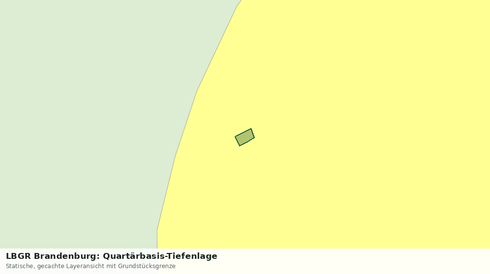 Statische Kartenansicht: LBGR Brandenburg: Quartärbasis-Tiefenlage
