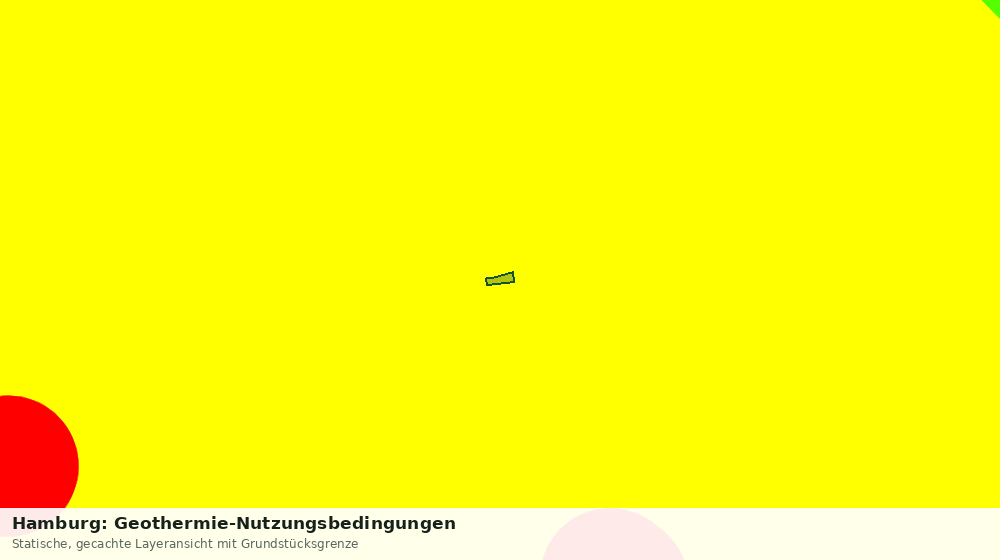 Statische Kartenansicht: Hamburg: Geothermie-Nutzungsbedingungen