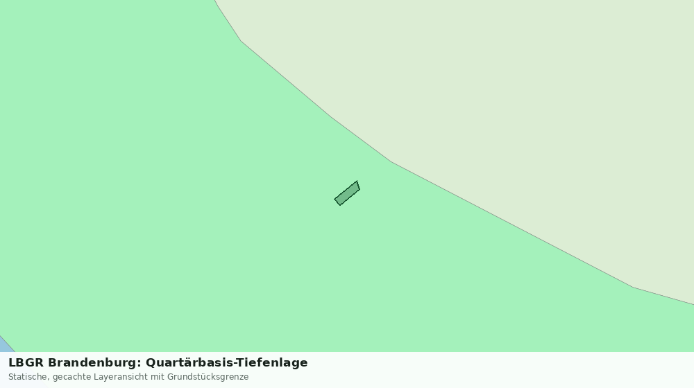 Statische Kartenansicht: LBGR Brandenburg: Quartärbasis-Tiefenlage