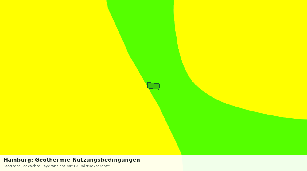 Statische Kartenansicht: Hamburg: Geothermie-Nutzungsbedingungen