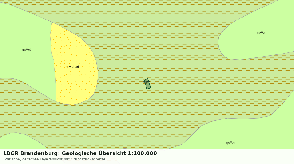 Statische Kartenansicht: LBGR Brandenburg: Geologische Übersicht 1:100.000