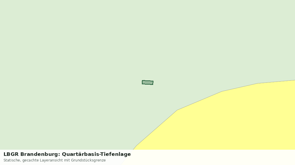 Statische Kartenansicht: LBGR Brandenburg: Quartärbasis-Tiefenlage
