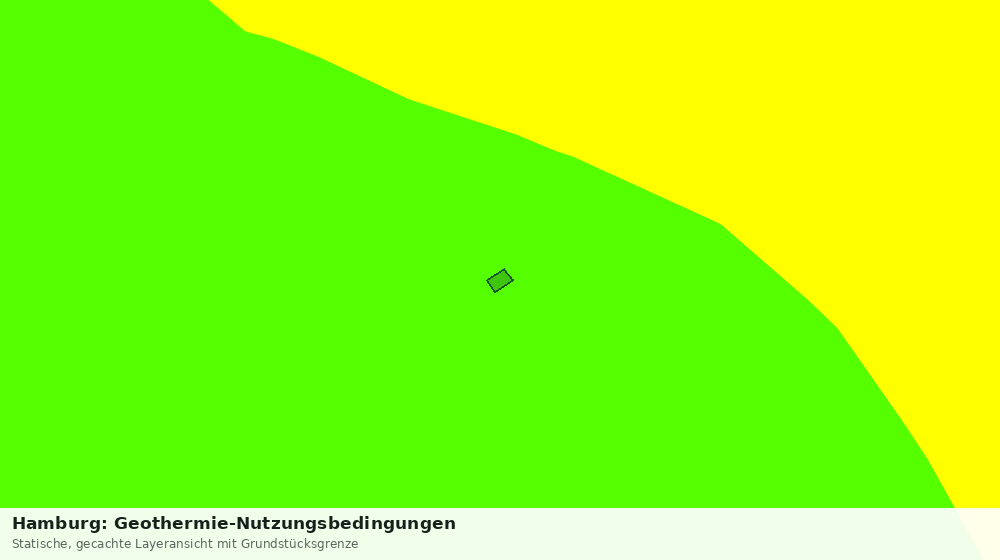 Statische Kartenansicht: Hamburg: Geothermie-Nutzungsbedingungen