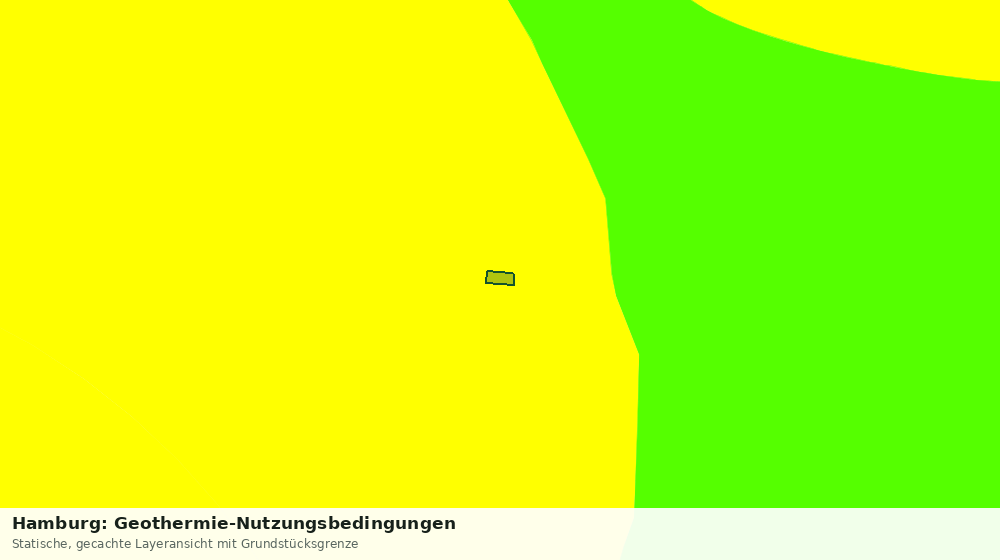 Statische Kartenansicht: Hamburg: Geothermie-Nutzungsbedingungen