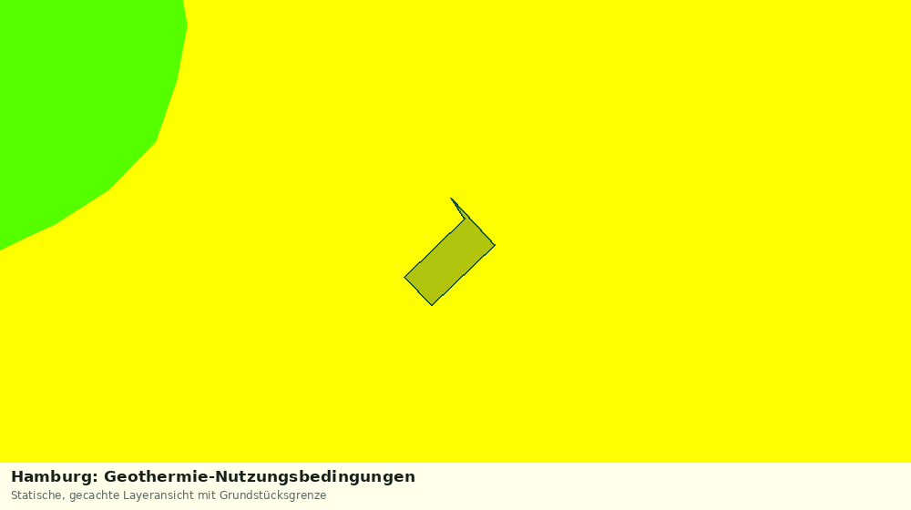 Statische Kartenansicht: Hamburg: Geothermie-Nutzungsbedingungen