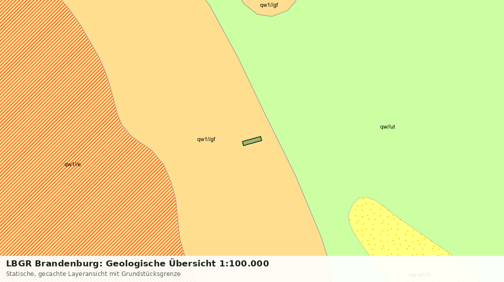 Statische Kartenansicht: LBGR Brandenburg: Geologische Übersicht 1:100.000