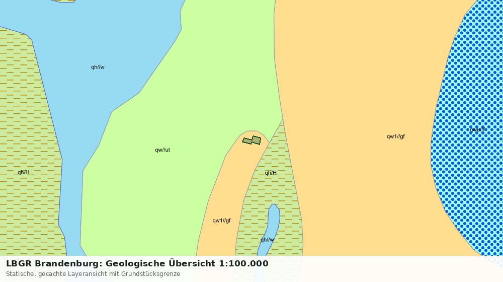 Statische Kartenansicht: LBGR Brandenburg: Geologische Übersicht 1:100.000