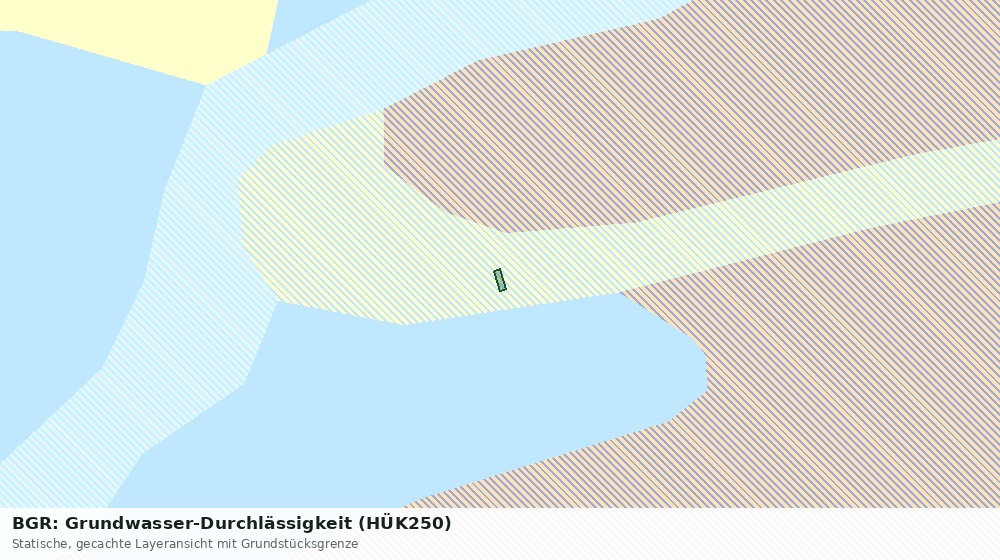 Statische Kartenansicht: BGR: Grundwasser-Durchlässigkeit (HÜK250)