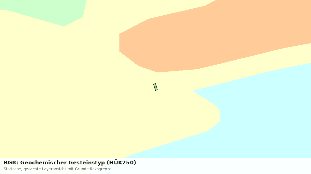 Statische Kartenansicht: BGR: Geochemischer Gesteinstyp (HÜK250)