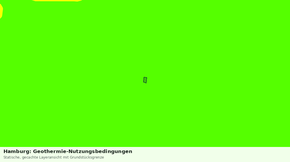 Statische Kartenansicht: Hamburg: Geothermie-Nutzungsbedingungen