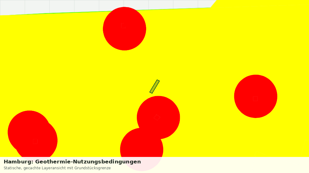 Statische Kartenansicht: Hamburg: Geothermie-Nutzungsbedingungen