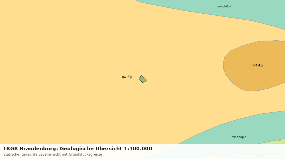 Statische Kartenansicht: LBGR Brandenburg: Geologische Übersicht 1:100.000