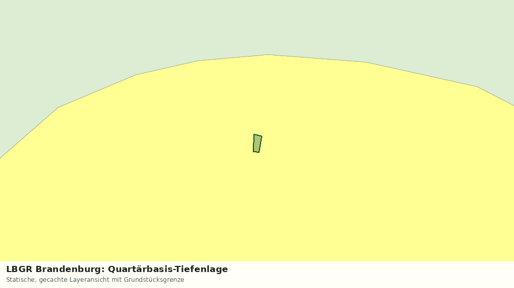 Statische Kartenansicht: LBGR Brandenburg: Quartärbasis-Tiefenlage
