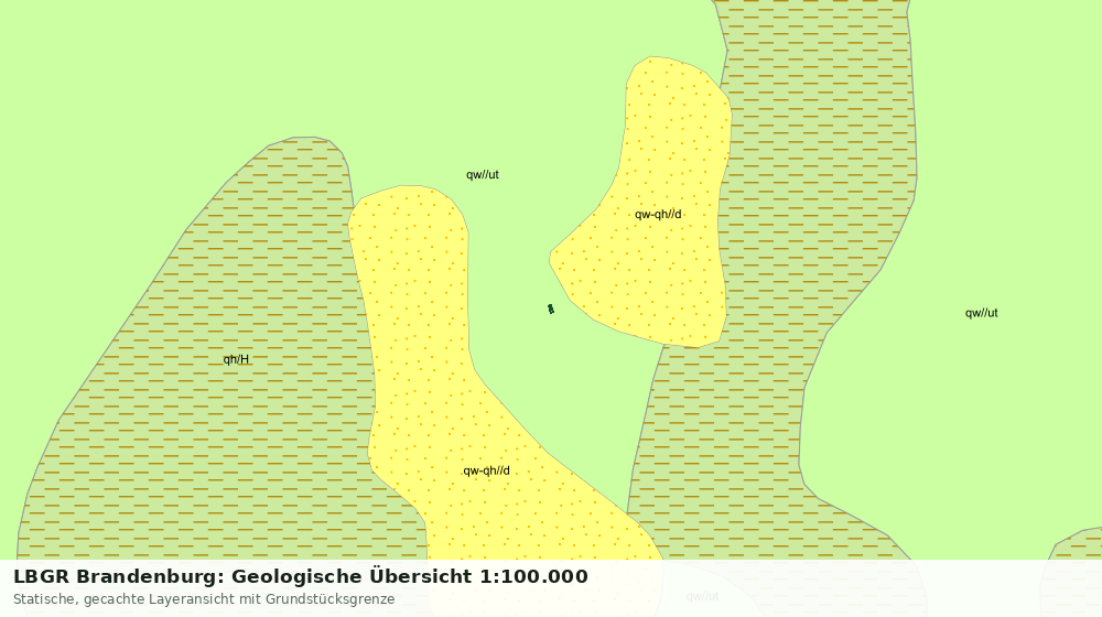 Statische Kartenansicht: LBGR Brandenburg: Geologische Übersicht 1:100.000