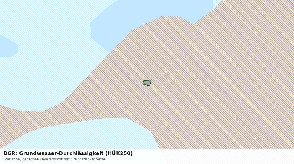 Statische Kartenansicht: BGR: Grundwasser-Durchlässigkeit (HÜK250)
