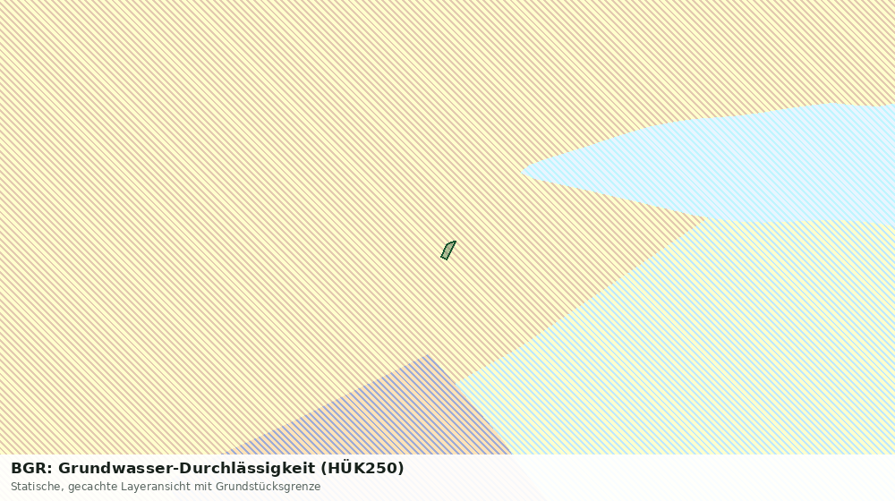 Statische Kartenansicht: BGR: Grundwasser-Durchlässigkeit (HÜK250)