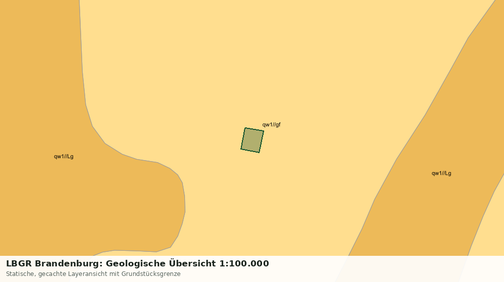 Statische Kartenansicht: LBGR Brandenburg: Geologische Übersicht 1:100.000