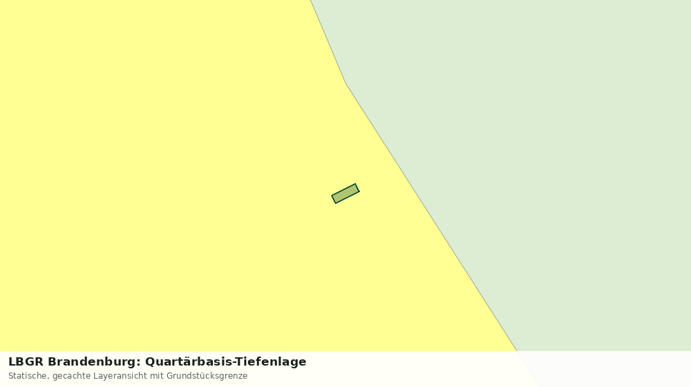 Statische Kartenansicht: LBGR Brandenburg: Quartärbasis-Tiefenlage