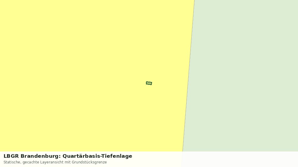Statische Kartenansicht: LBGR Brandenburg: Quartärbasis-Tiefenlage