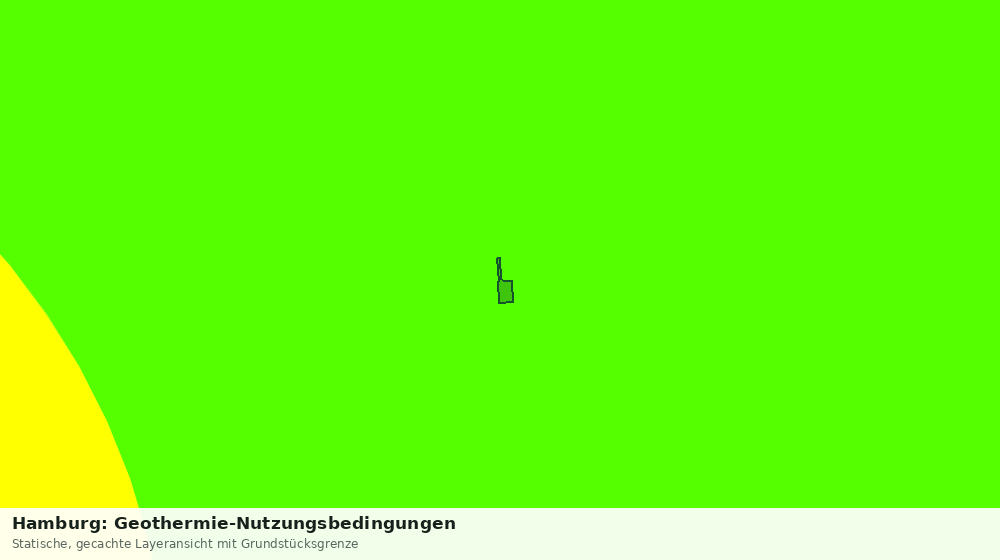 Statische Kartenansicht: Hamburg: Geothermie-Nutzungsbedingungen