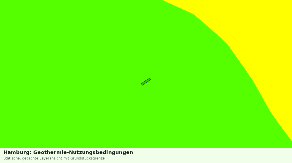 Statische Kartenansicht: Hamburg: Geothermie-Nutzungsbedingungen