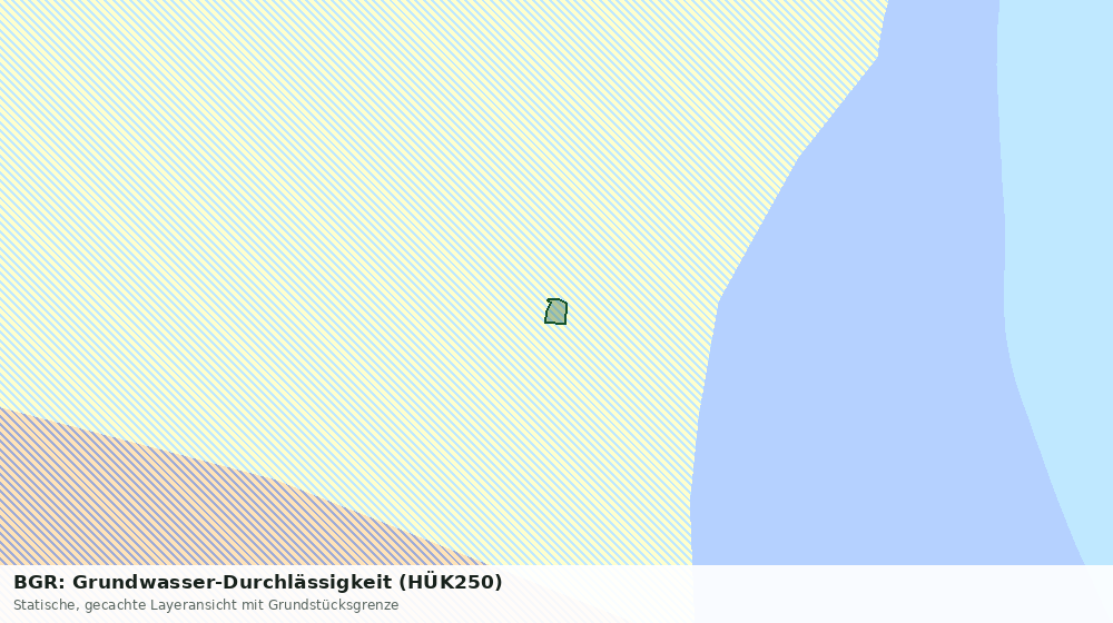 Statische Kartenansicht: BGR: Grundwasser-Durchlässigkeit (HÜK250)