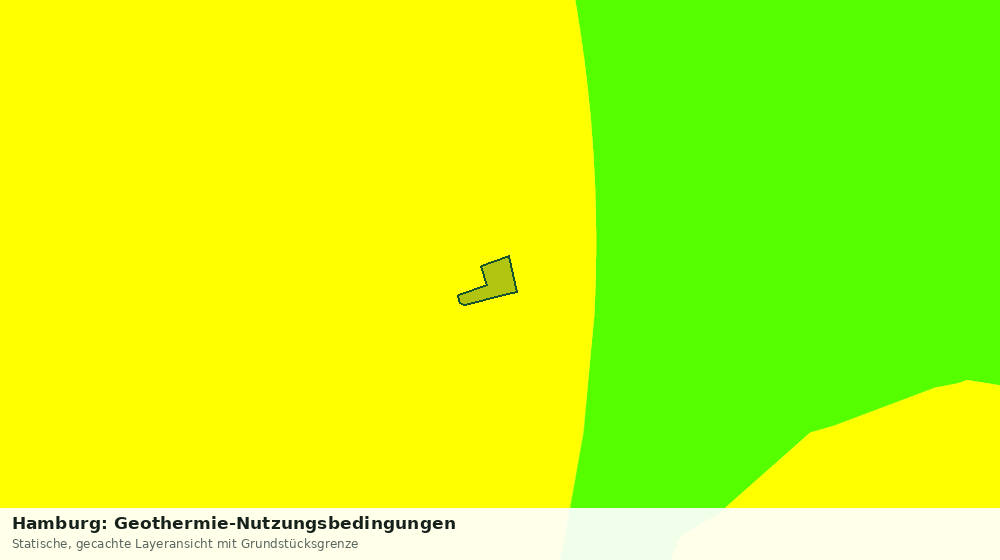 Statische Kartenansicht: Hamburg: Geothermie-Nutzungsbedingungen