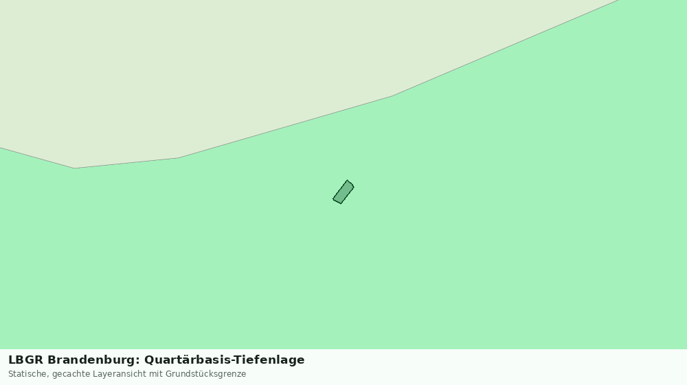 Statische Kartenansicht: LBGR Brandenburg: Quartärbasis-Tiefenlage