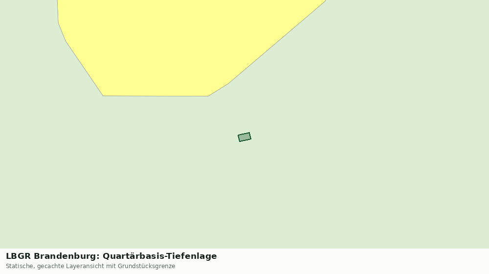 Statische Kartenansicht: LBGR Brandenburg: Quartärbasis-Tiefenlage