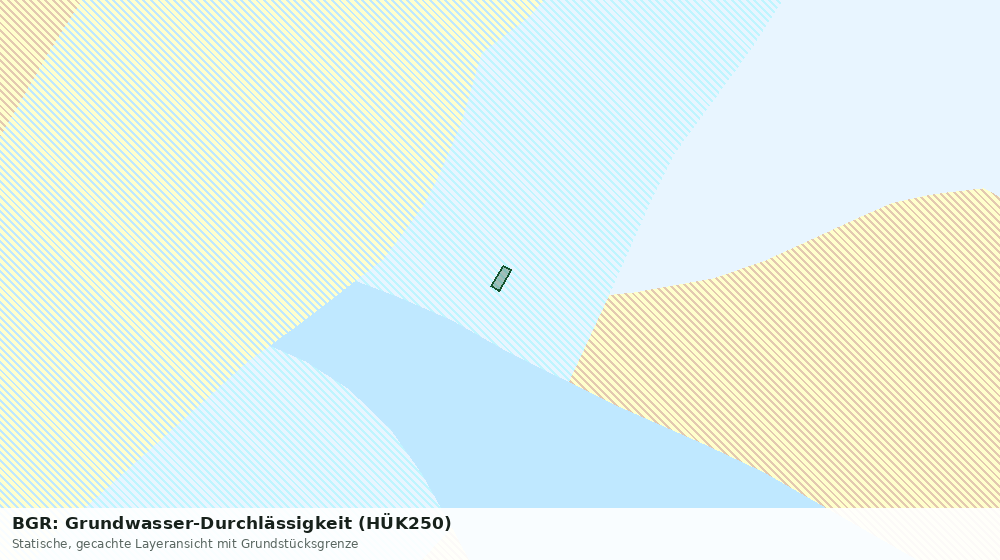 Statische Kartenansicht: BGR: Grundwasser-Durchlässigkeit (HÜK250)