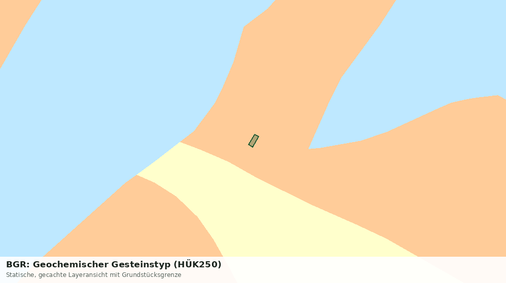 Statische Kartenansicht: BGR: Geochemischer Gesteinstyp (HÜK250)