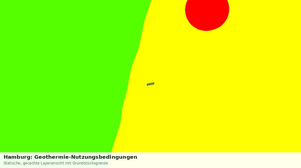 Statische Kartenansicht: Hamburg: Geothermie-Nutzungsbedingungen