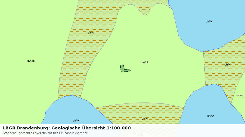Statische Kartenansicht: LBGR Brandenburg: Geologische Übersicht 1:100.000
