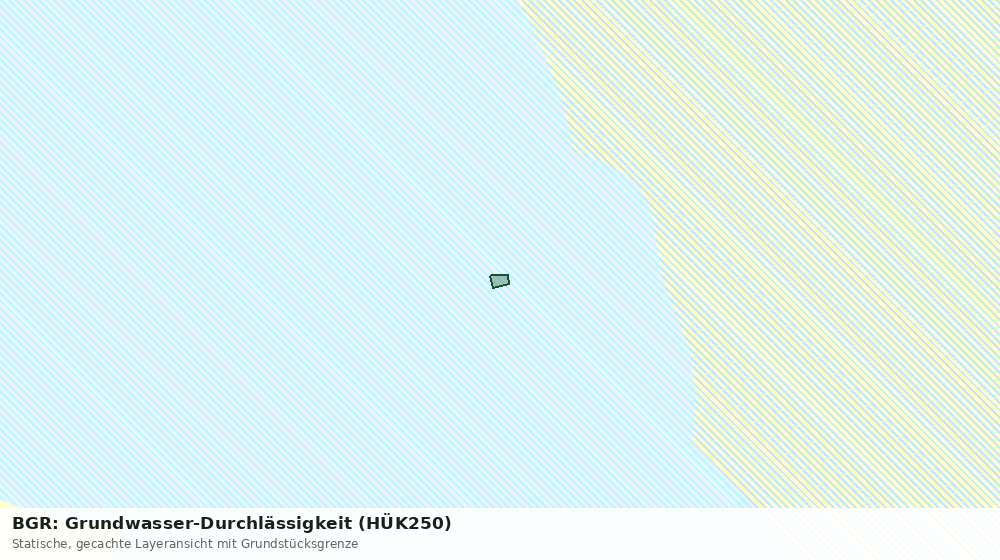 Statische Kartenansicht: BGR: Grundwasser-Durchlässigkeit (HÜK250)