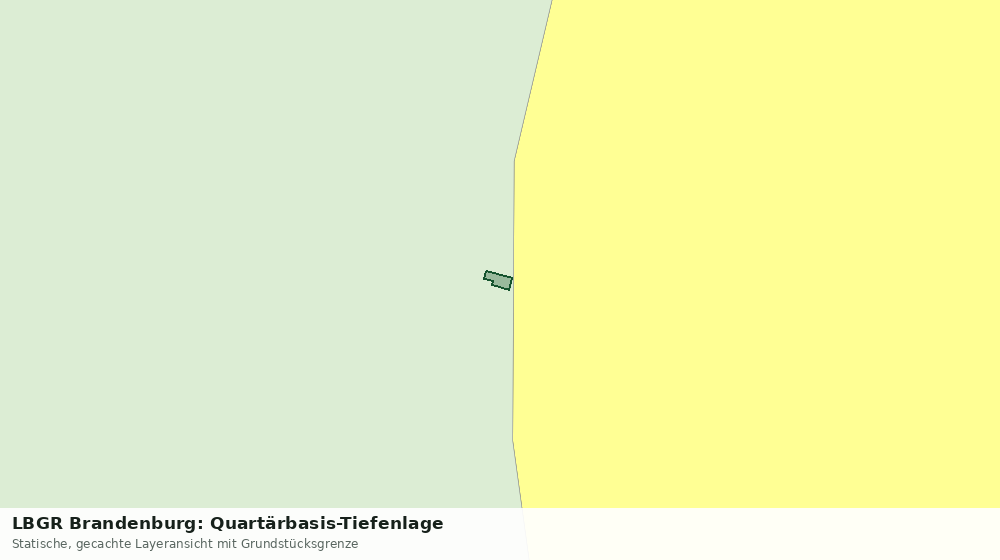 Statische Kartenansicht: LBGR Brandenburg: Quartärbasis-Tiefenlage