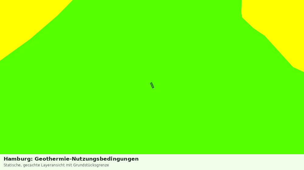 Statische Kartenansicht: Hamburg: Geothermie-Nutzungsbedingungen