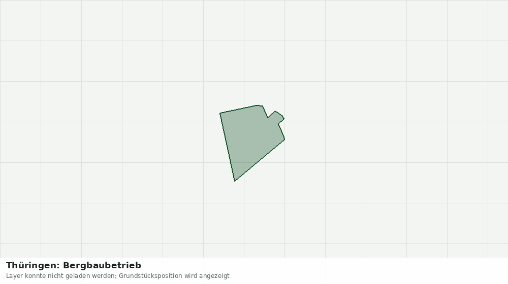 Statische Kartenansicht: Thüringen: Bergbaubetrieb