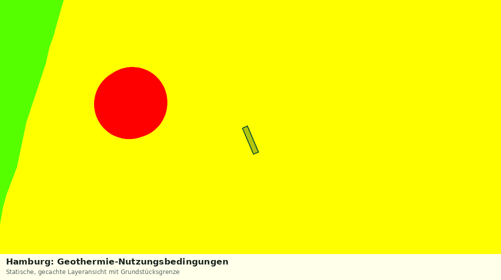 Statische Kartenansicht: Hamburg: Geothermie-Nutzungsbedingungen