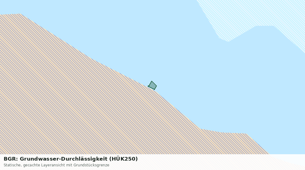 Statische Kartenansicht: BGR: Grundwasser-Durchlässigkeit (HÜK250)