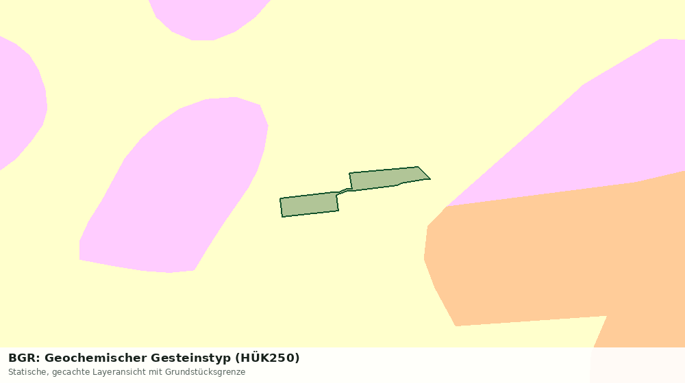 Statische Kartenansicht: BGR: Geochemischer Gesteinstyp (HÜK250)