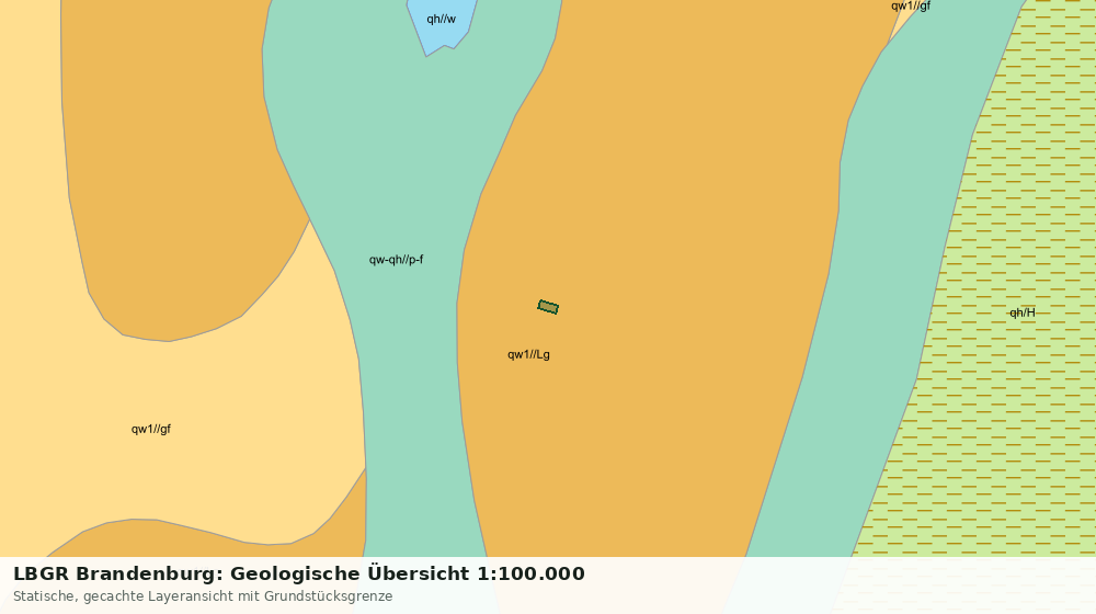 Statische Kartenansicht: LBGR Brandenburg: Geologische Übersicht 1:100.000