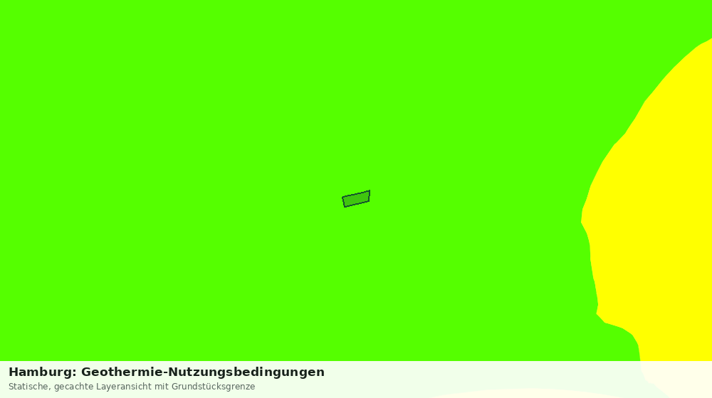 Statische Kartenansicht: Hamburg: Geothermie-Nutzungsbedingungen
