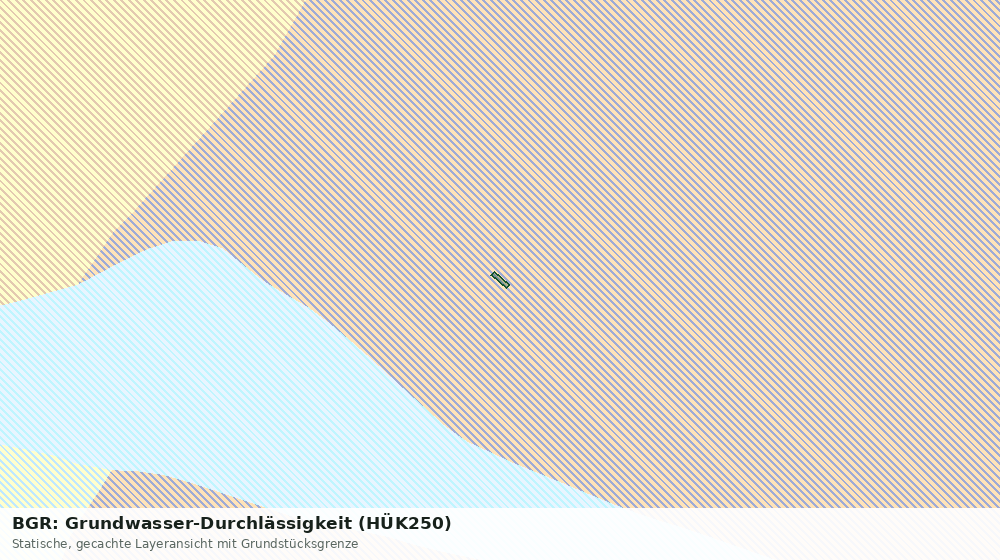 Statische Kartenansicht: BGR: Grundwasser-Durchlässigkeit (HÜK250)